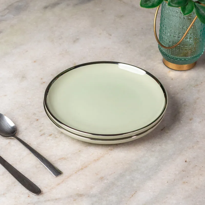 Sage Rim Quarter Plate - Set Of Two media 4