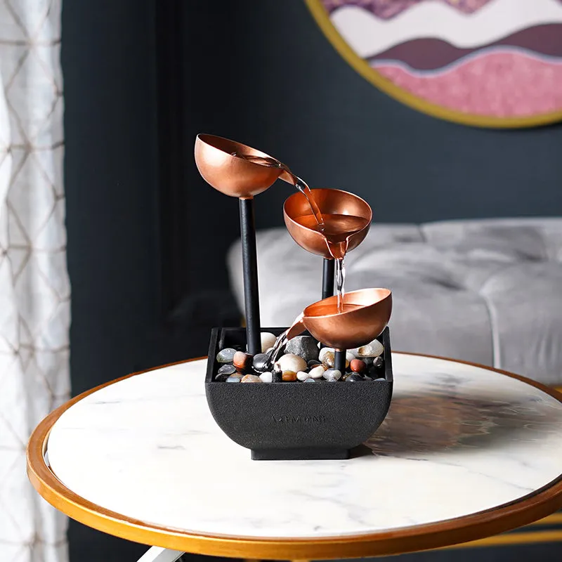 Vessel Flow Table Top Fountain - Copper media 3