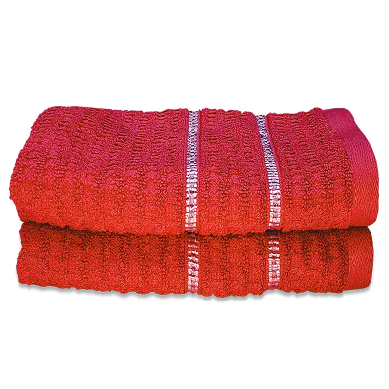 Junia Hand Towel (Red) - Set Of Two media 3