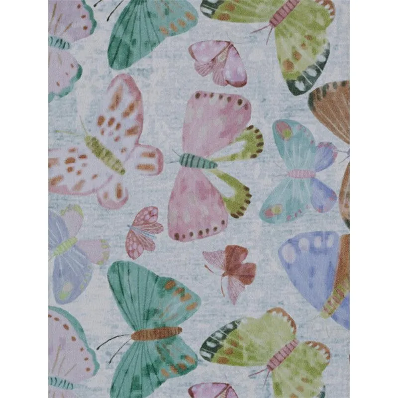 Close-up of multicolour butterfly motif on the carpet