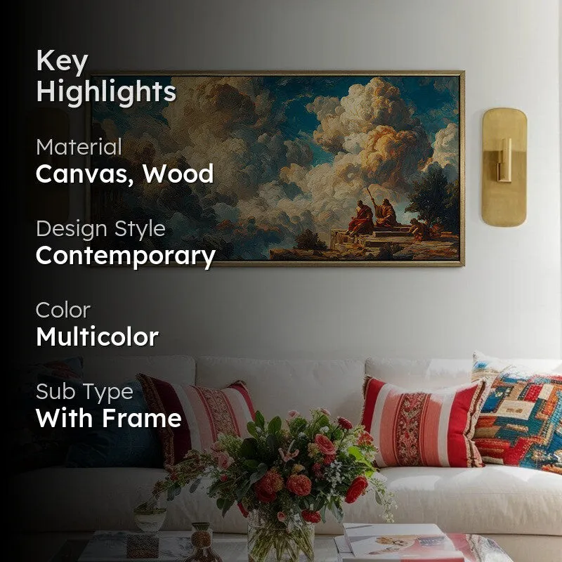 Vast Sky Canvas Wall Painting With Frame media 2