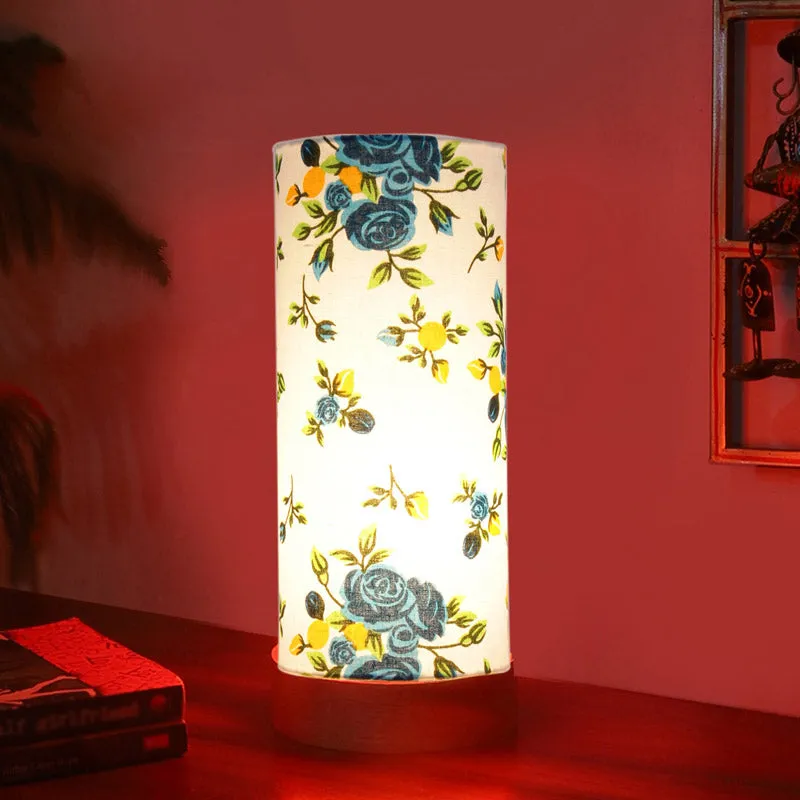 Alba Nyra Tower Wooden Table Lamp - Multicolor media 2