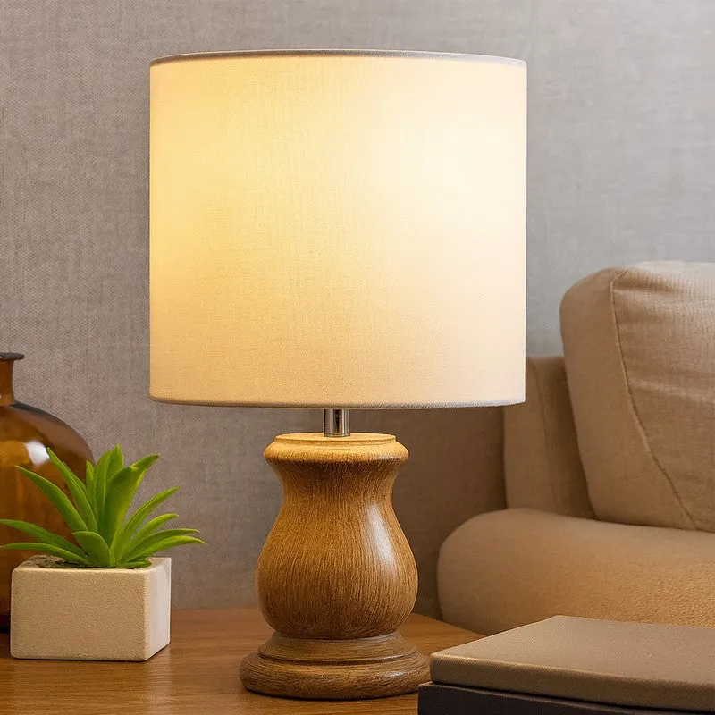 SolidAura Wooden Table Lamp media 1