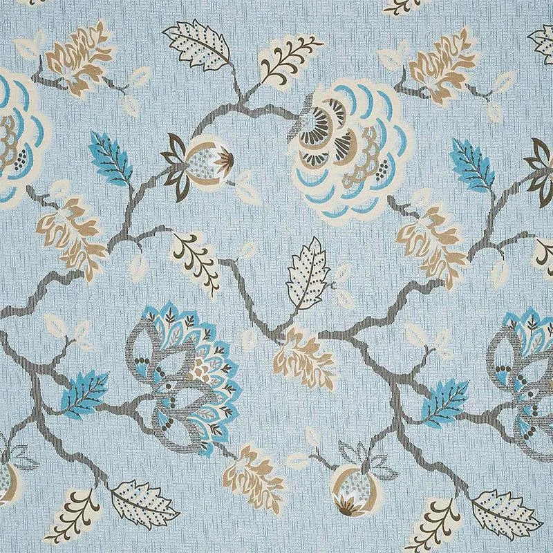 Swayam Hilda Floral Cotton Dohar (Blue) - 110 GSM media 7