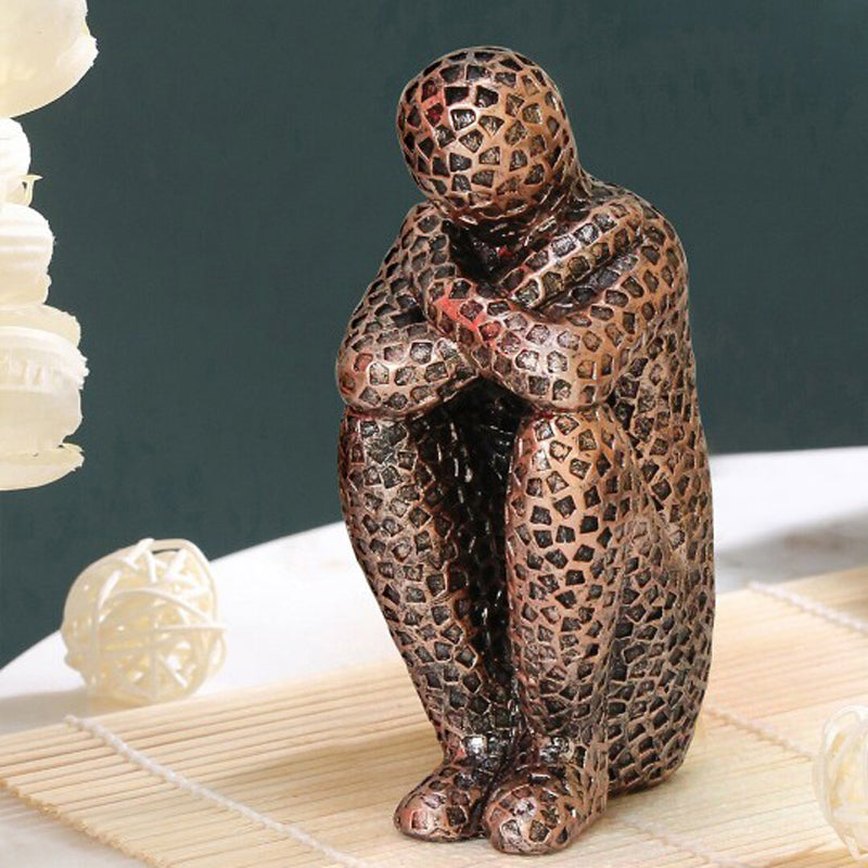 Glum Man Resin Showpiece