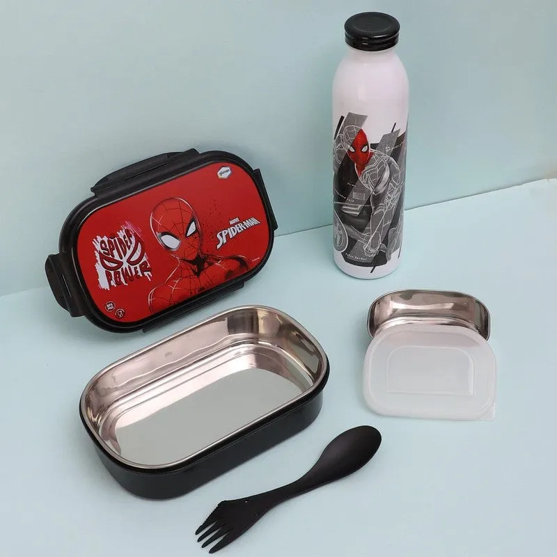 Spidey Wall Crawler Lunch Box 700 ML With 600 ML Water Bottle - Two Piece Set media 4