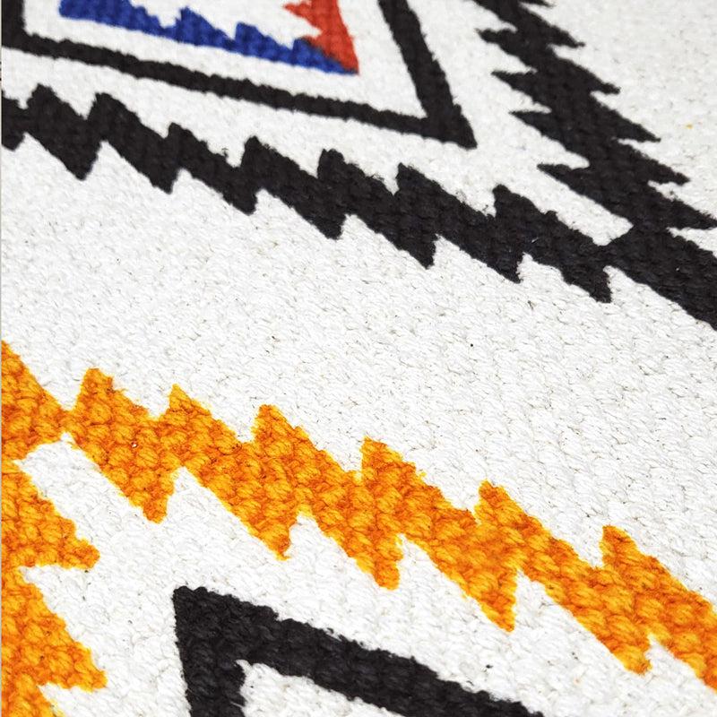 Geo Stride Cotton Runner Rug media 4