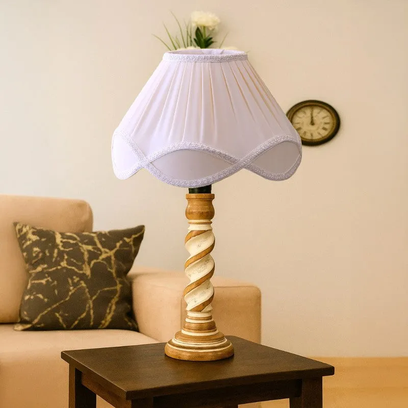 Modera Mylo Wooden Table Lamp - White media 4