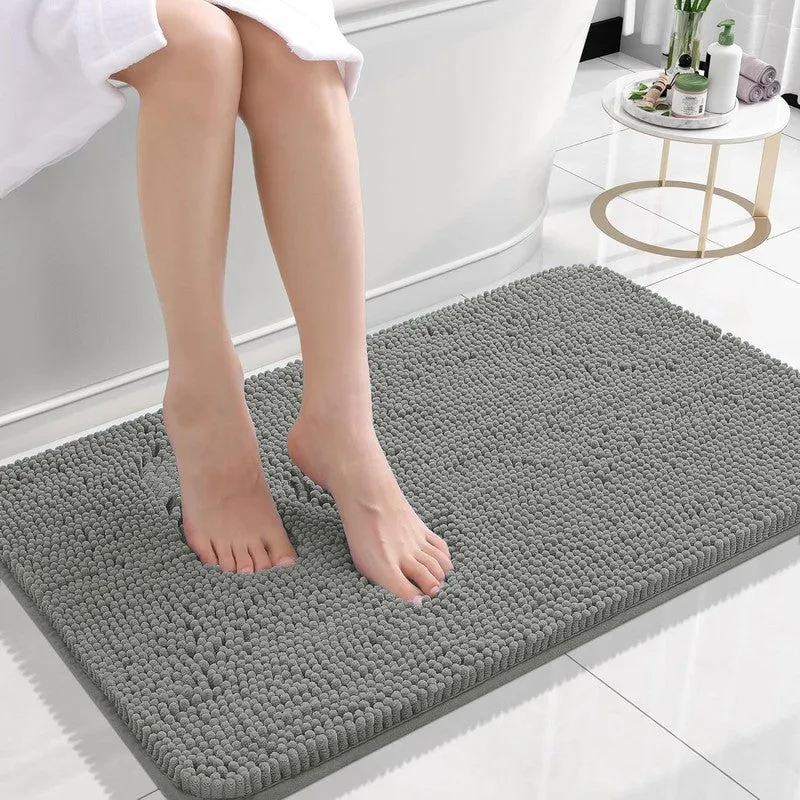 CalmCore Solid Microfiber Bath Mat - Grey media 3