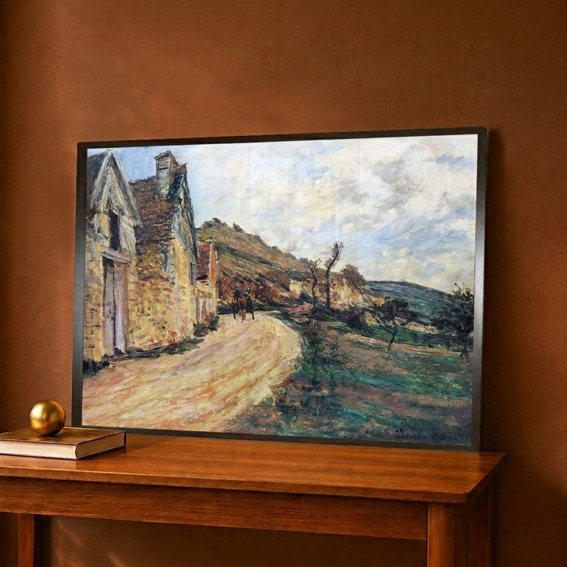 Les Roches at Falaise Near Giverny Canvas Wall Painting - 12 x 9 Inches