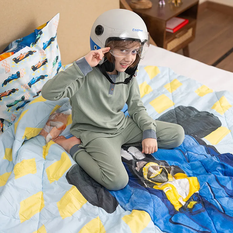 Space Race Reversible Cotton Comforter - 480 GSM media 5