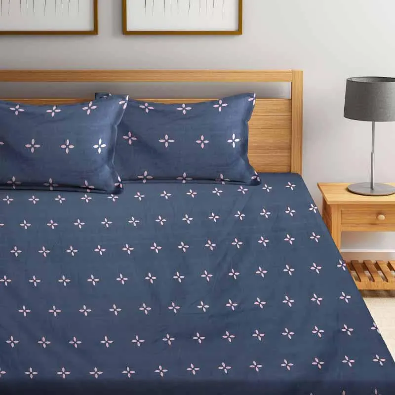 Star Fleur Printed Bedsheet - 150 GSM media 3