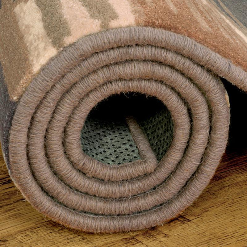 Cirdan Abstract Wool & Nylon Carpet -  Brown & Grey media 7