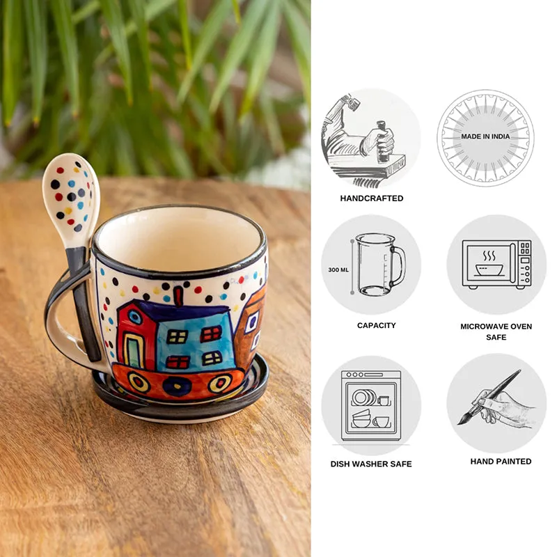 Coastal Ceramic Coffee Mug (300 mL Each) - Three Piece Set media 5
