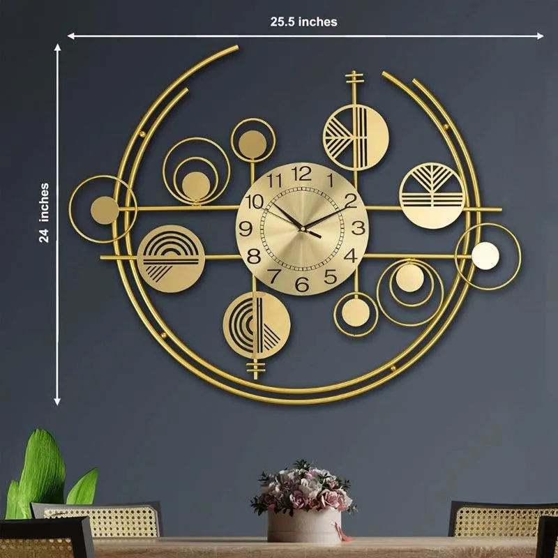 Celestia Modern Metal Analog Wall clock media 6
