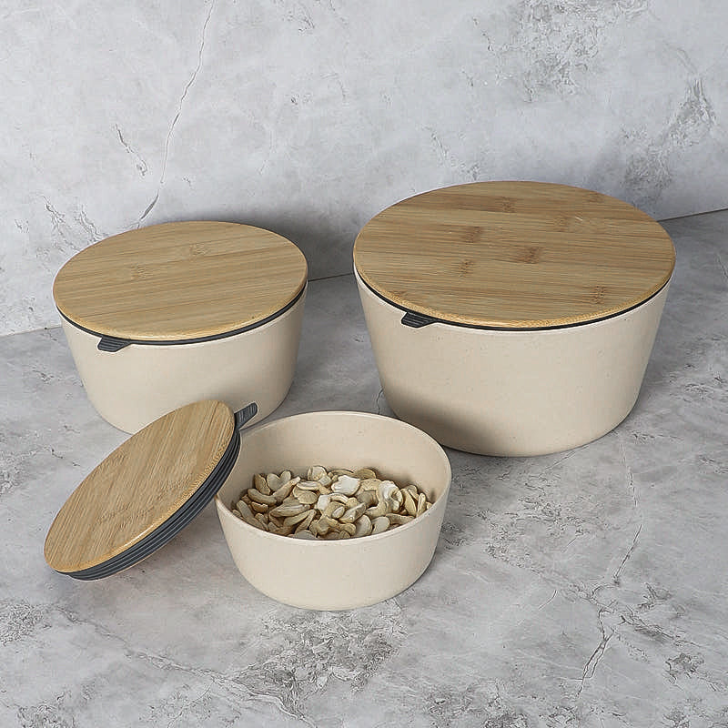 Raine Serving Bowl With Lid (Beige) - Set Of Three media 6