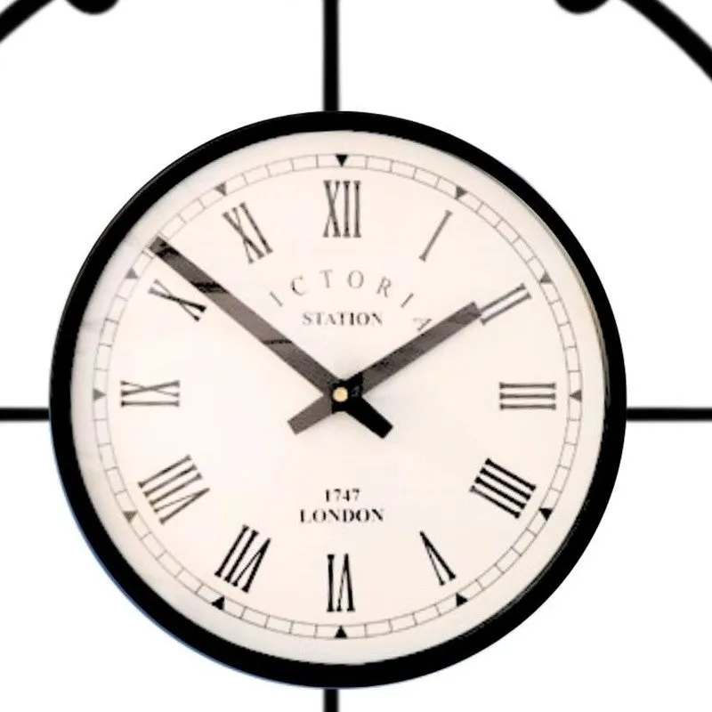 Mystictime Steel Analog Wall Clock - Black media 5