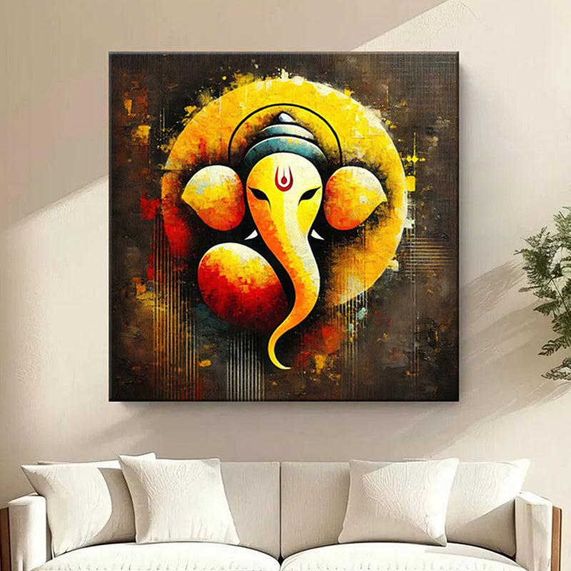 Vighnaraja Poly Canvas Wall Painting
