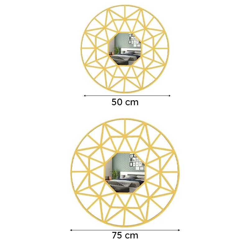 Golden Fractals Decorative Wall Mirror media 8