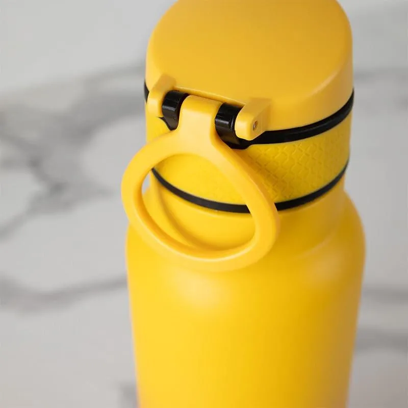Hydro Chic Hot & Cold Thermos Water Bottle (Yellow & Orange) - 750 mL media 5