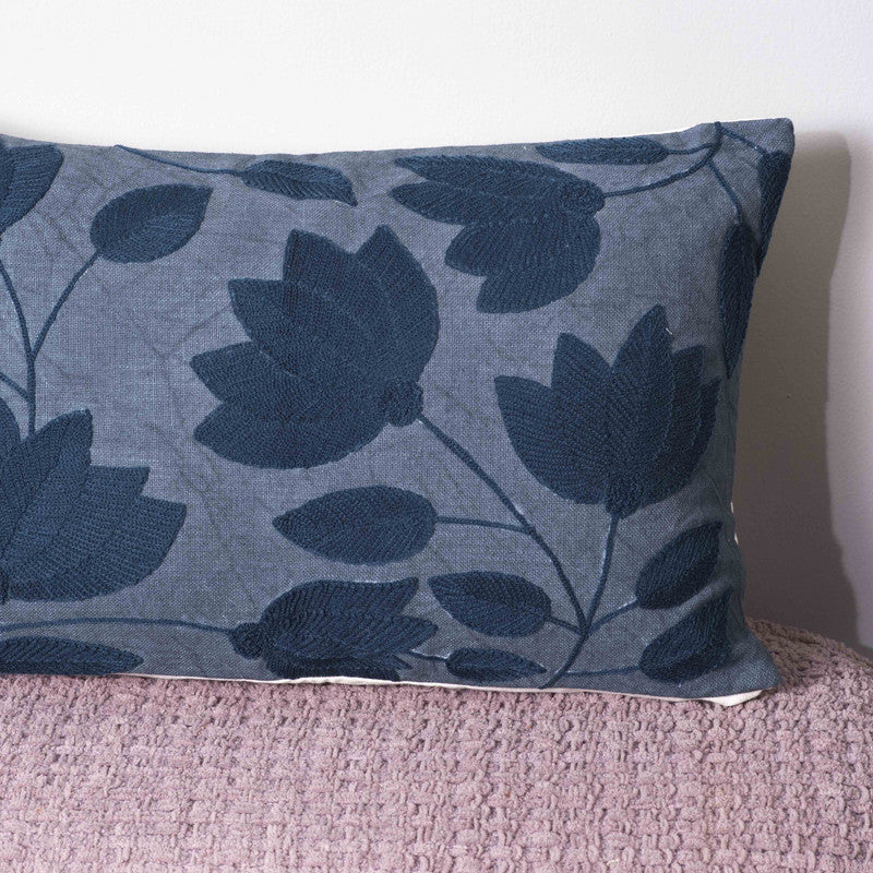 Blue Mist Cotton Cushion Cover media 3