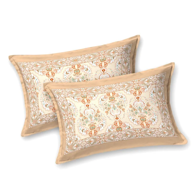 Rang Flowy Cotton Bedsheet (Orange) - 120 TC media 3