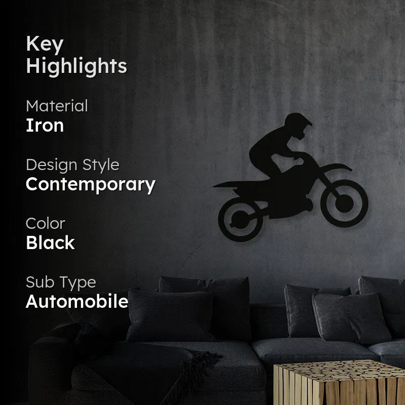 Biker Black Iron Wall Accent media 2