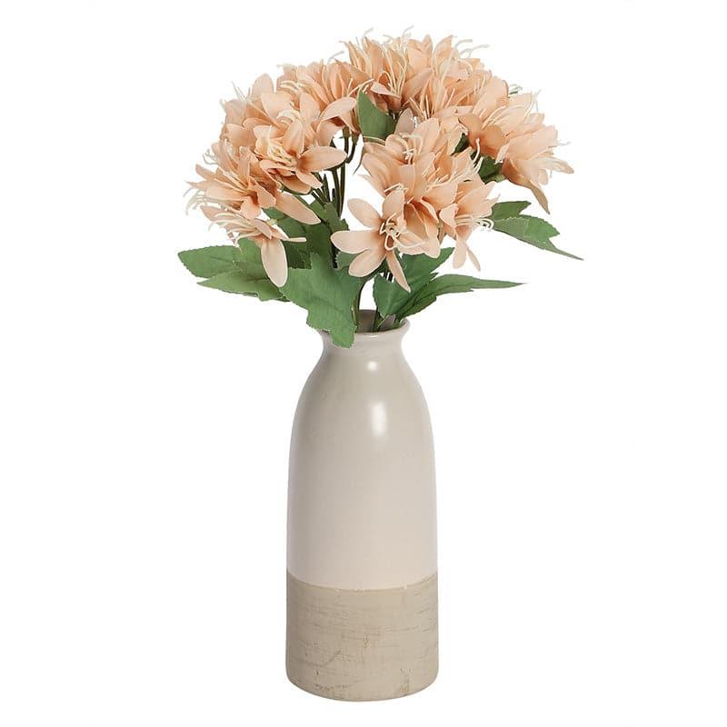 Faux Amaryllis Daisy Bunch (Peach) - Set Of Two media 3