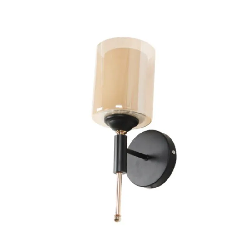 Pheme Glass Wall Lamp With Metal Base media 4