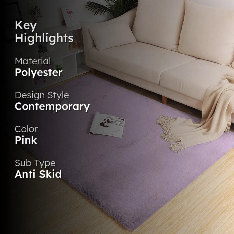 Ruffle Luxe Area Rug - Lilac media 2