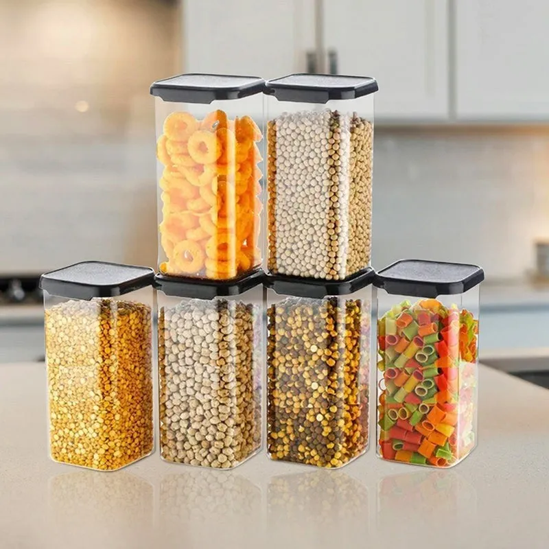 Canden Airtight Plastic Container  (1500 mL Each)  - Set Of Six media 1