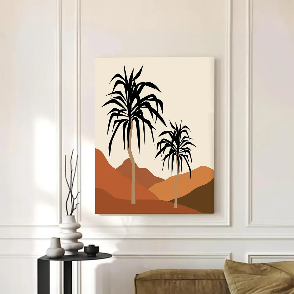 Ethereal Sand Cotton Canvas Wall Painting media 3