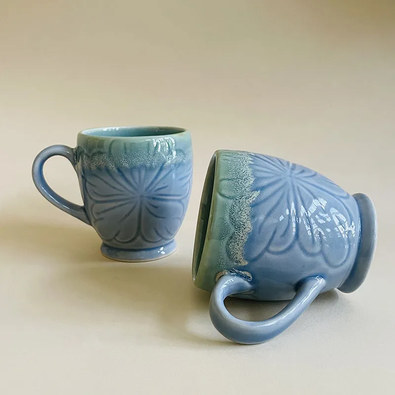 Linum Ceramic Coffee Mug (350 mL Each) - Set of Two media 6