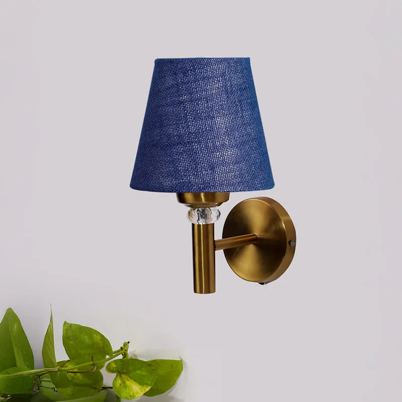Aquilla Jute & Steel Wall Lamp - Blue media 3