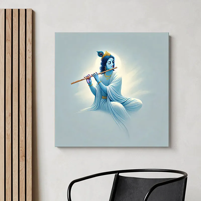 Shyamala Krishna Wall Painting media 1