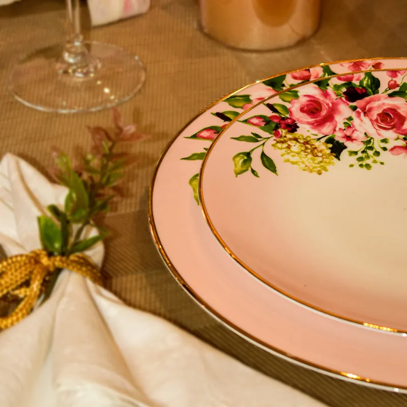 Garland 24k Gold Brushed Bone China BrushedDinner Set - 21 Piece Set media 6