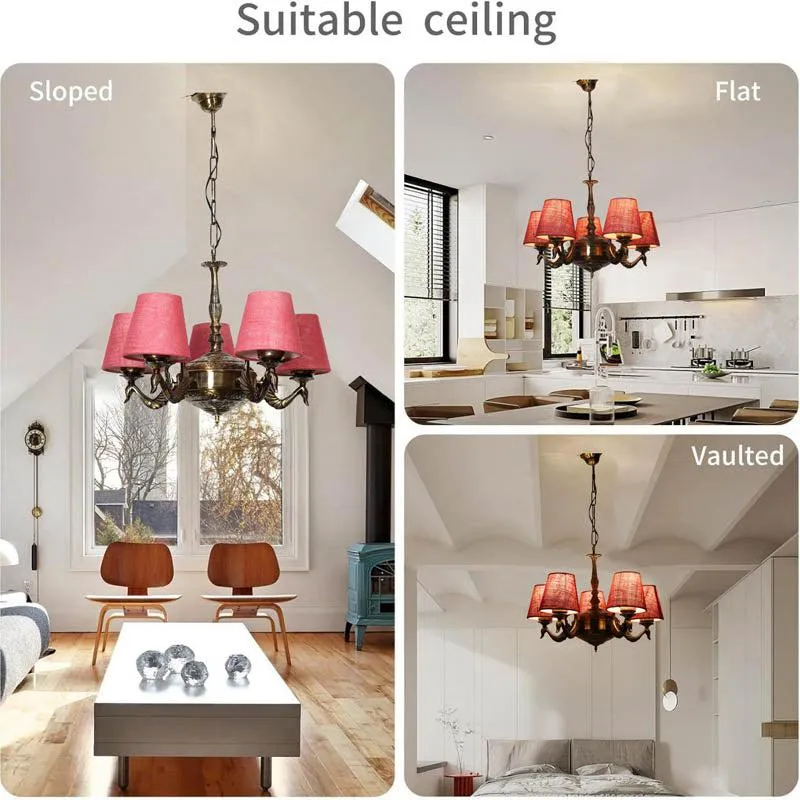 Ananita Conical Golden Antique Ceiling Lamp media 5