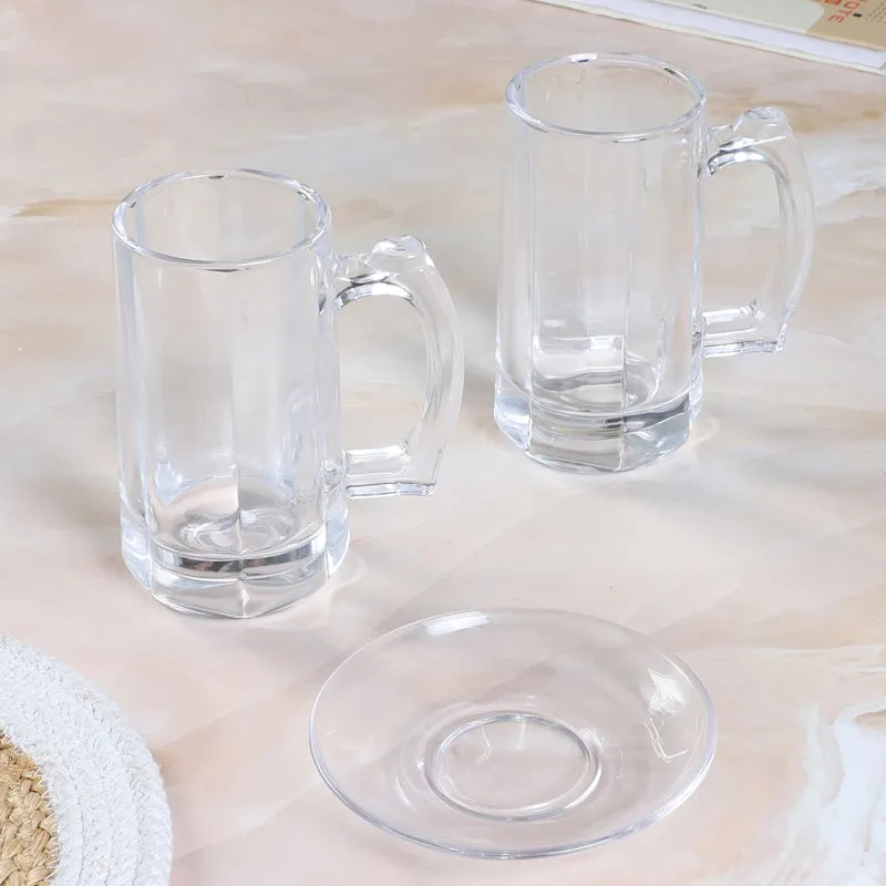 Oja (400 ML) Beer Glass & Snack Plate Combo - Three Piece Set media 6