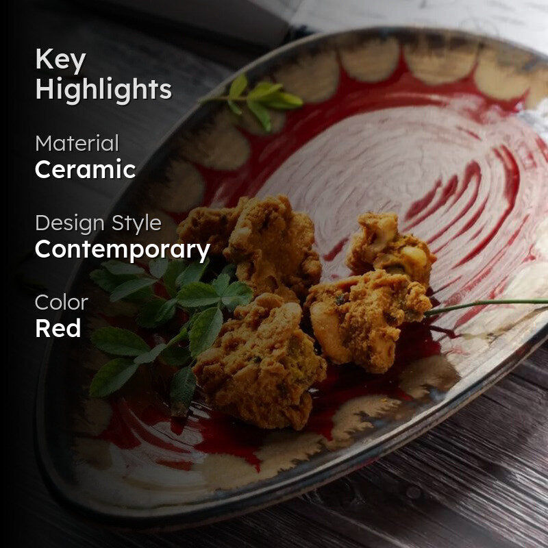 Gramae Oyster Handmade Ceramic Platter media 2