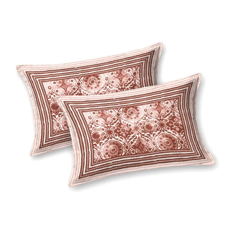Loomet Cotton Bedsheet (Pink) - 240 TC media 5