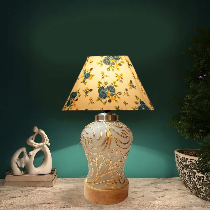 Lumithra Fleur Wooden Table Lamp - Multicolor media 1