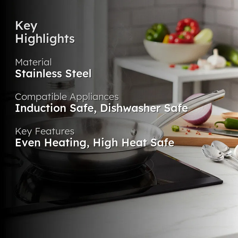 Bergner Stainless Steel Frying Pan - 20 CM media 2