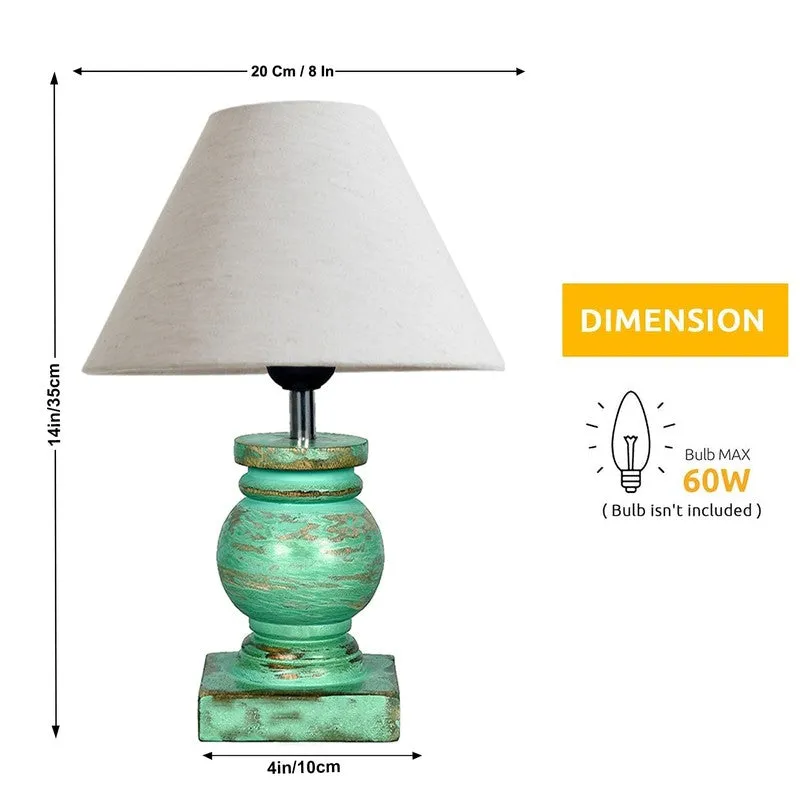 CleanFlare Wooden Table Lamp - White media 9
