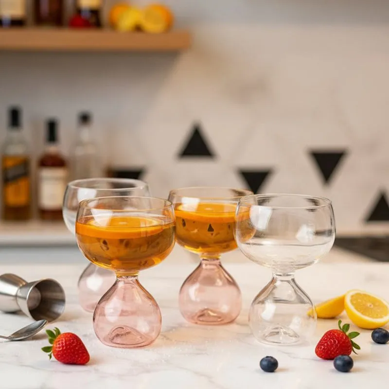 Twilight Toast Goblet Cocktail Glass(250 mL) - Set Of Four media 1