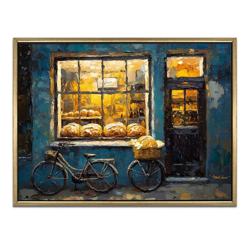 Artisan Bread Canvas Wall Painting With Frame media 3