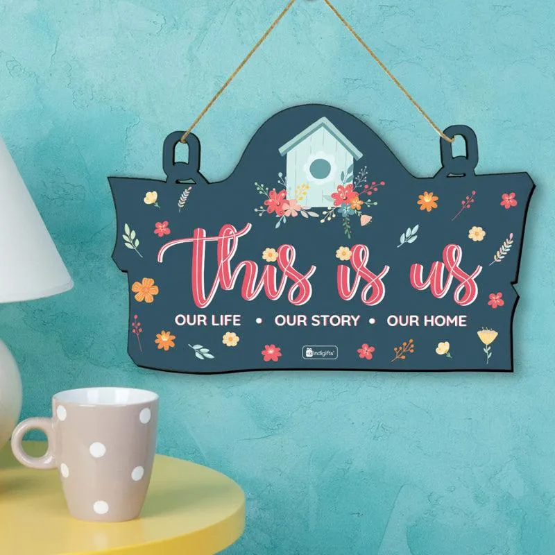 This Is Us Wooden Wall Accent With Lights - Two Piece Set media 4