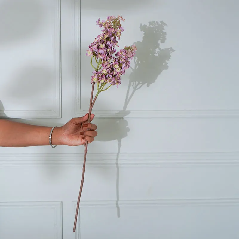 Faux Silicon Lilac Lavender Flower Stick (Purple) - 25 CM media 3
