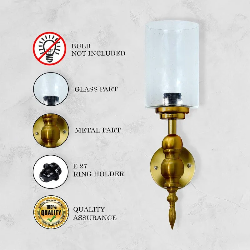 GlowMorph Glass & Metal Wall Lamp - Gold media 6