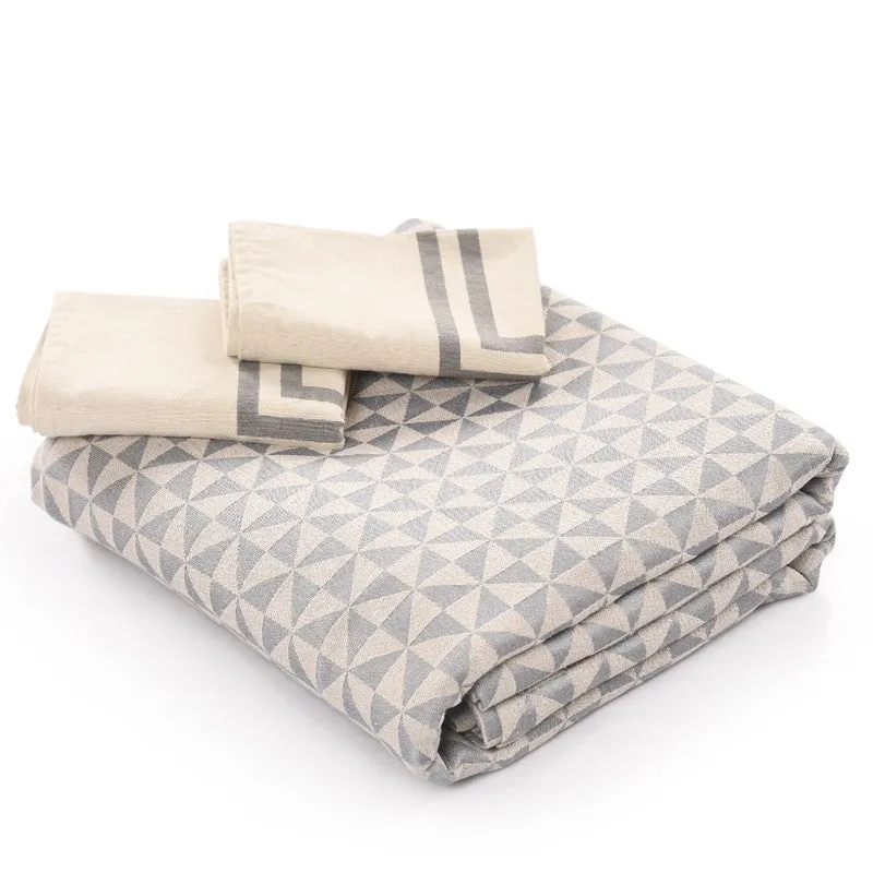 Pixel Nest Cotton Bedsheet (Grey) - 224 TC media 6