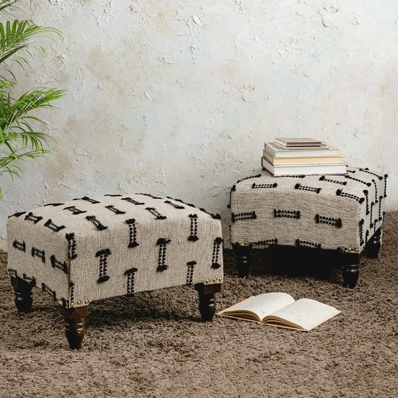 Trudene Wooden Stool - Set Of Two media 1